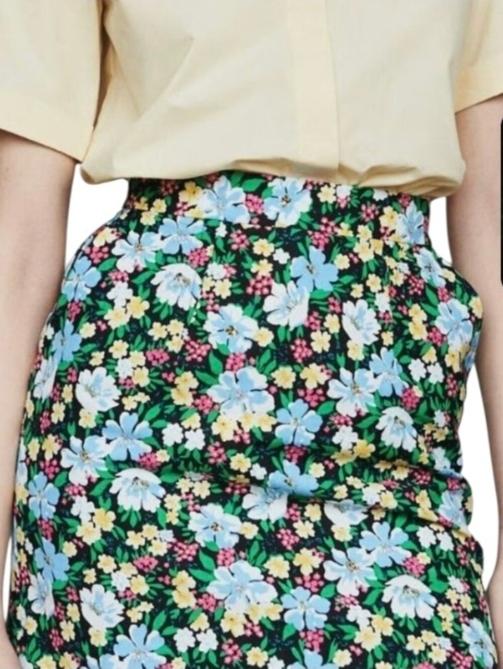 Maje ($320) Jikael Floral-Print Mini Skirt New Without Tags Size 36 (XS)